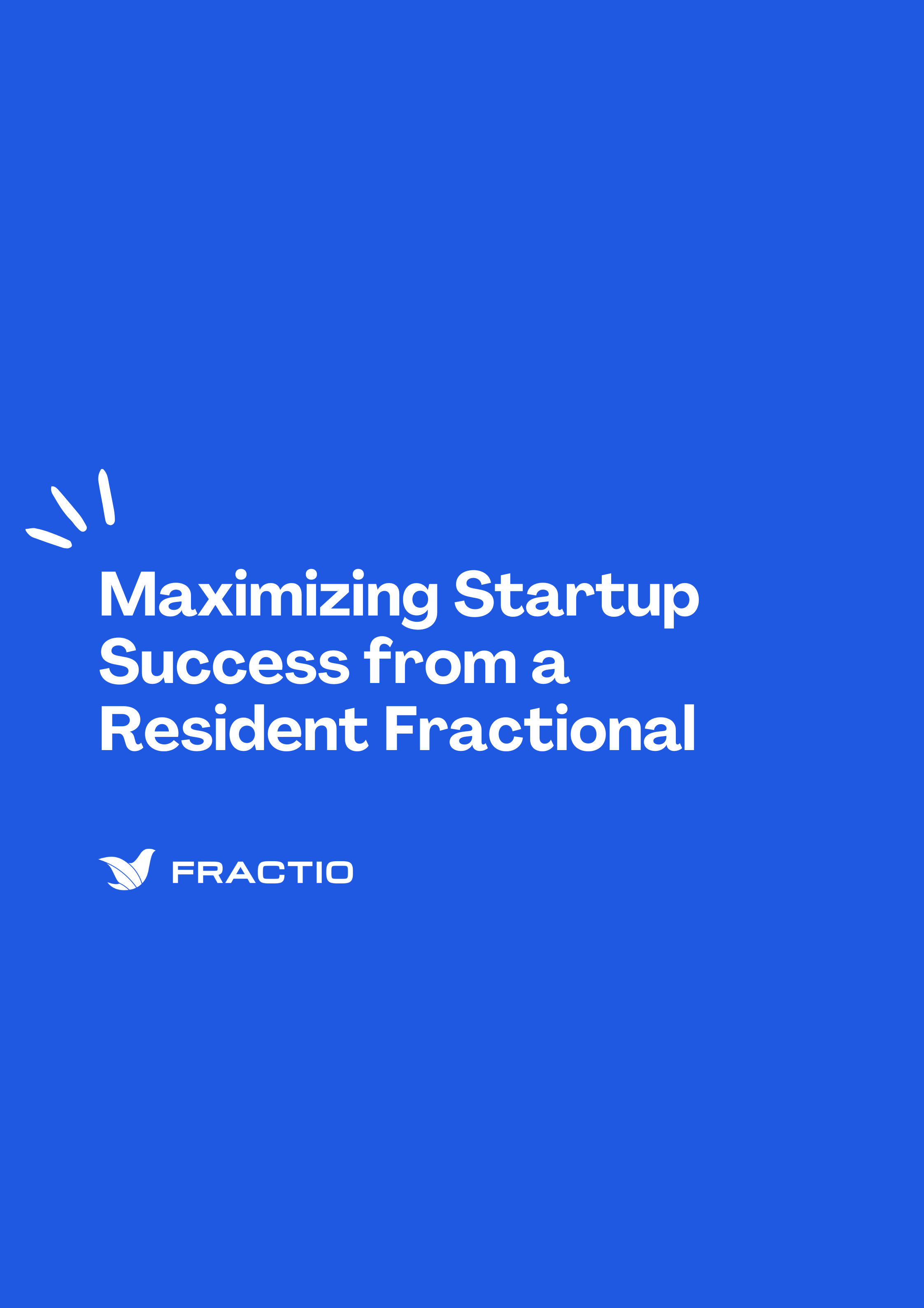 Fractio - Maximizing Startup Success with a Resident Fractional